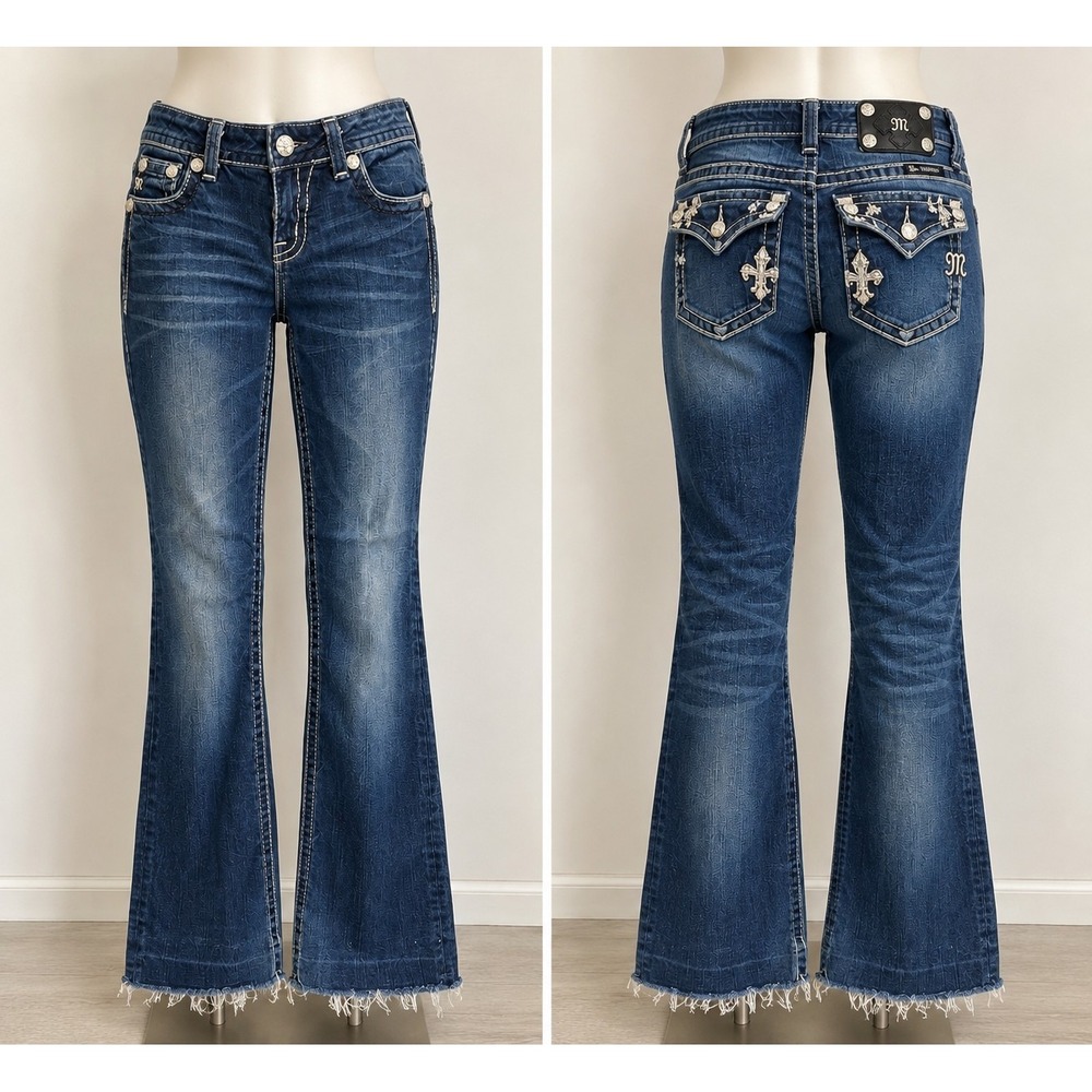 Miss Me Jeans Womens 27 Bootcut Western Cowgirl Cowboy Country Embellished